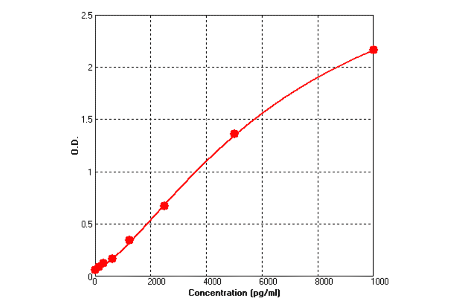 Standard Curve - Human Cathepsin D ELISA Kit (BEK1023) - Antibodies.com