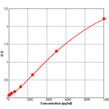 Standard Curve - Human E Cadherin ELISA Kit (BEK1041) - Antibodies.com