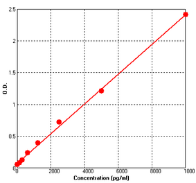 Standard Curve - Human Fractalkine ELISA Kit (BEK1063) - Antibodies.com