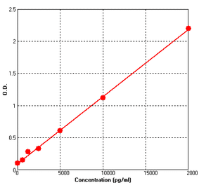 Standard Curve - Human Neurotrophin 4 ELISA Kit (BEK1175) - Antibodies.com