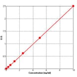 Standard Curve - Human Progesterone receptor ELISA Kit (BEK1236) - Antibodies.com