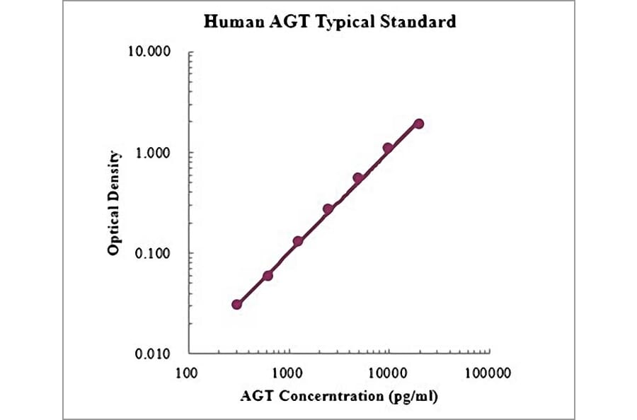 Standard Curve - Human Angiotensinogen ELISA Kit (EK1202) - Antibodies.com