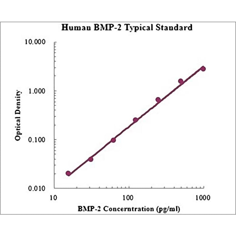 Standard Curve - Human BMP-2 ELISA Kit (EK1108) - Antibodies.com