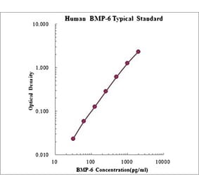 Standard Curve - Human BMP-6 ELISA Kit (EK1128) - Antibodies.com