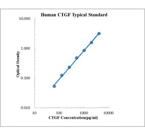 Standard Curve - Human CTGF ELISA Kit (EK198) - Antibodies.com