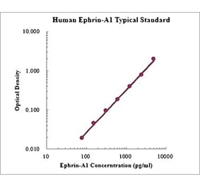 Standard Curve - Human Ephrin-A1 ELISA Kit (EK1189) - Antibodies.com