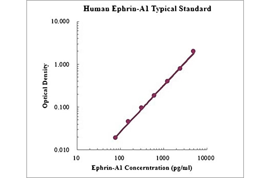 Standard Curve - Human Ephrin-A1 ELISA Kit (EK1189) - Antibodies.com
