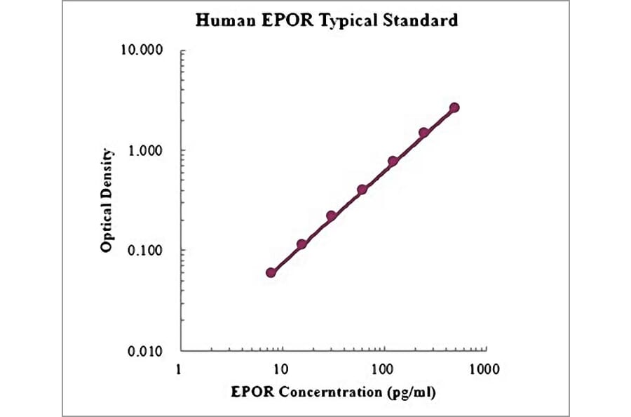 Standard Curve - Human EPOR ELISA Kit (EK1181) - Antibodies.com