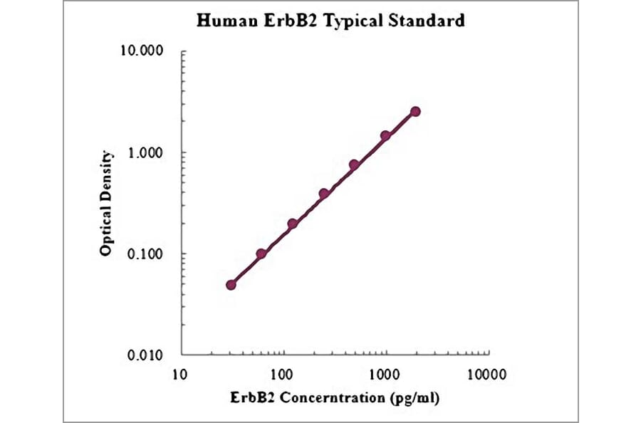 Standard Curve - Human ErbB2 ELISA Kit (EK1182) - Antibodies.com