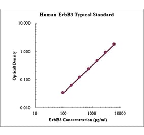 Standard Curve - Human ErbB3 ELISA Kit (EK1187) - Antibodies.com