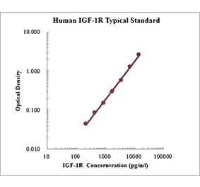 Standard Curve - Human IGF1R ELISA Kit (EK1178) - Antibodies.com