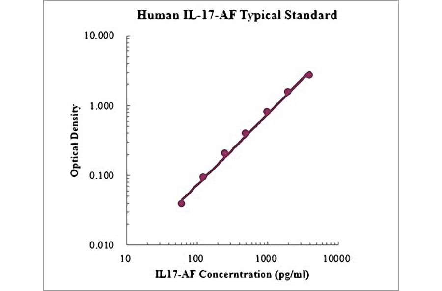 Standard Curve - Human IL-17A/F ELSIA Kit (EK1177) - Antibodies.com