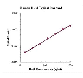 Standard Curve - Human IL-31 ELISA Kit (EK131) - Antibodies.com