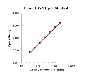 Standard Curve - Human Layilin ELISA Kit (EK1198) - Antibodies.com