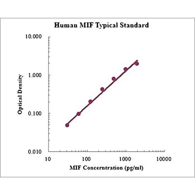 Standard Curve - Human MIF ELISA Kit (EK1158) - Antibodies.com