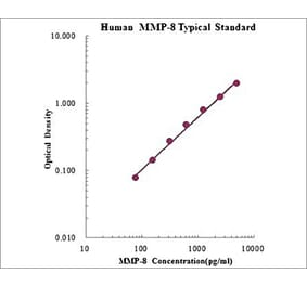 Standard Curve - Human MMP-8 ELISA Kit (EK1M08) - Antibodies.com