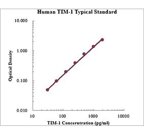 Standard Curve - Human TIM-1 ELISA Kit (EK1118) - Antibodies.com