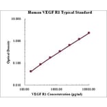 Standard Curve - Human VEGF Receptor 1 ELISA Kit (EK1117) - Antibodies.com