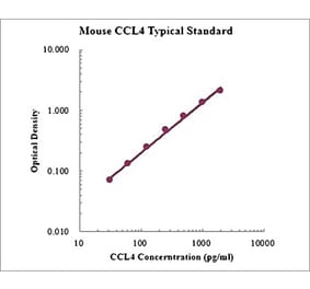 Standard Curve - Mouse CCL4 ELISA Kit (EK262) - Antibodies.com
