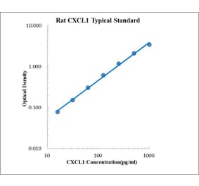 Standard Curve - Rat CXCL1 ELISA Kit (EK396) - Antibodies.com