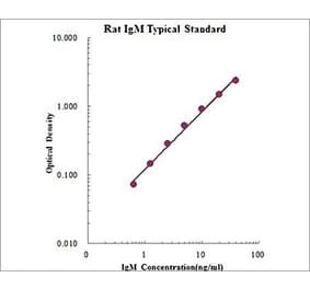 Standard Curve - Rat IgM ELISA Kit (EK376) - Antibodies.com
