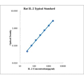 Standard Curve - Rat IL-2 ELISA Kit (EK302) - Antibodies.com
