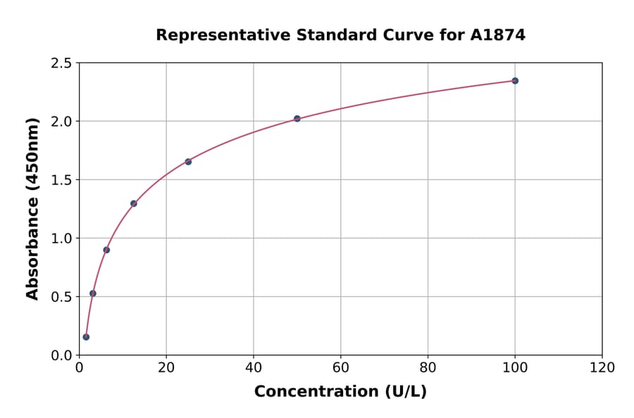 Standard Curve - Rat HO-2 ELISA Kit (A1874) - Antibodies.com