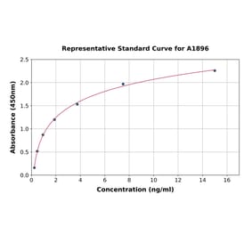 Standard Curve - Human Lipoprotein A ELISA Kit (A1896) - Antibodies.com