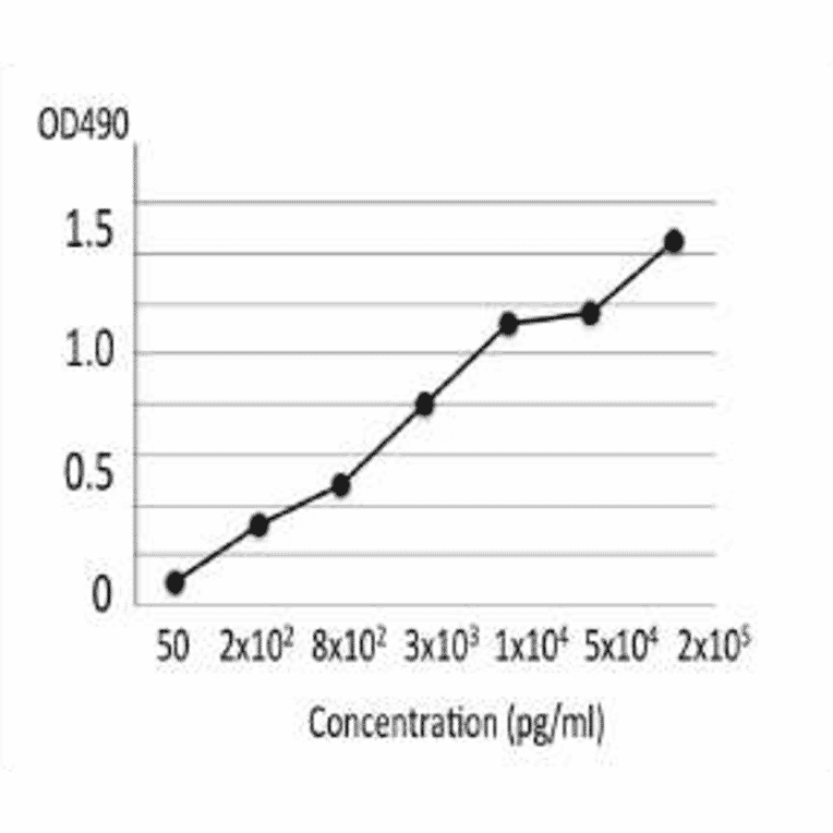 Titration of collagenase in culture medium of C. perfringens by indirect ELISA using MAb (cp-02).