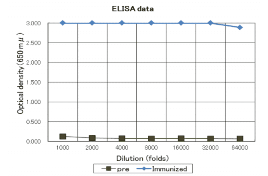 Titration of antibody reactivity of anti-Legionella pneumophila antiserum by direct ELISA