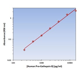 Standard Curve - Human Pro-Cathepsin B ELISA Kit (OK-0347) - Antibodies.com