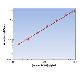 Standard Curve - Human BCA-1 ELISA Kit (OK-0322) - Antibodies.com