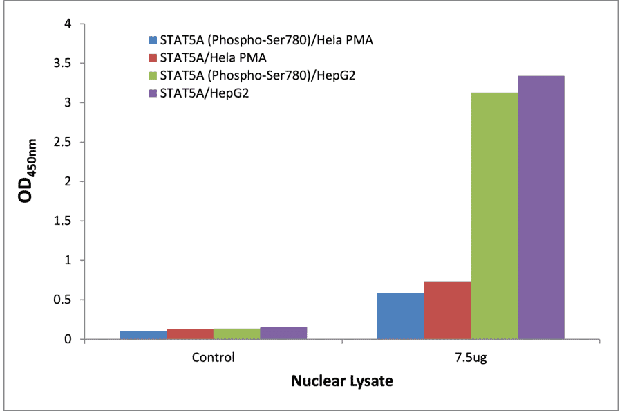 Validation Data - STAT5A (phospho Ser780) ELISA Kit (TFE-7153) - Antibodies.com