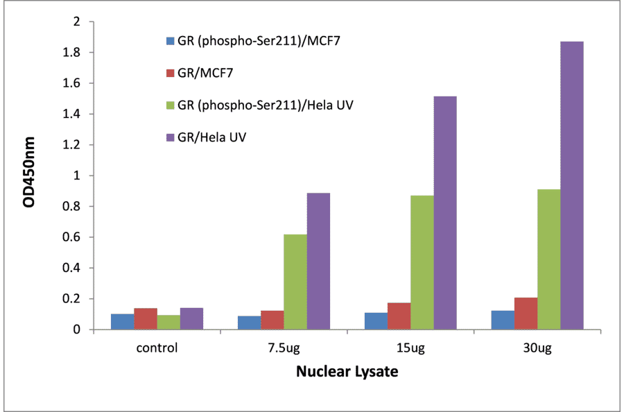 Validation Data - GR (phospho Ser211) ELISA Kit (TFE-7081) - Antibodies.com