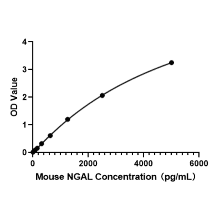 Standard Curve - Mouse NGAL ELISA Kit (A119265) - Antibodies.com
