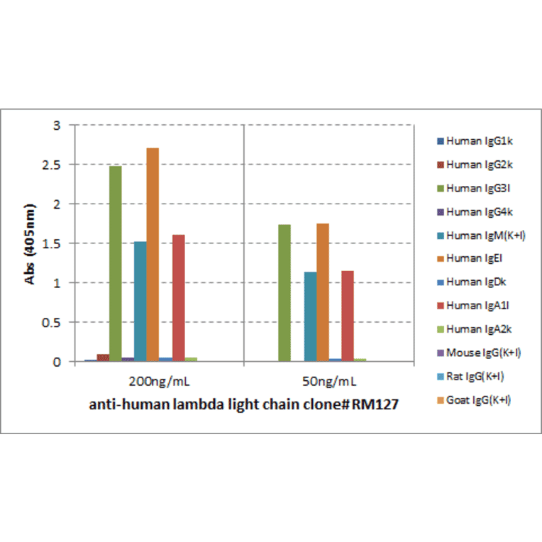 ELISA - Anti-Human Lambda Light Chain Antibody (Biotin) [RM127] (A121255) - Antibodies.com