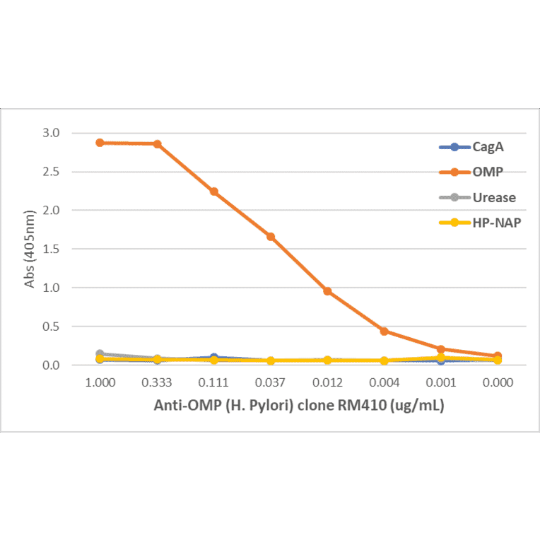 ELISA - Anti-Outer Membrane Protein (Helicobacter pylori) Antibody [RM410] (A0) - Antibodies.com