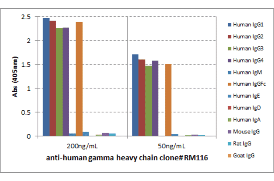 ELISA - Anti-gamma Heavy Chain Antibody [RM116] (A121312) - Antibodies.com