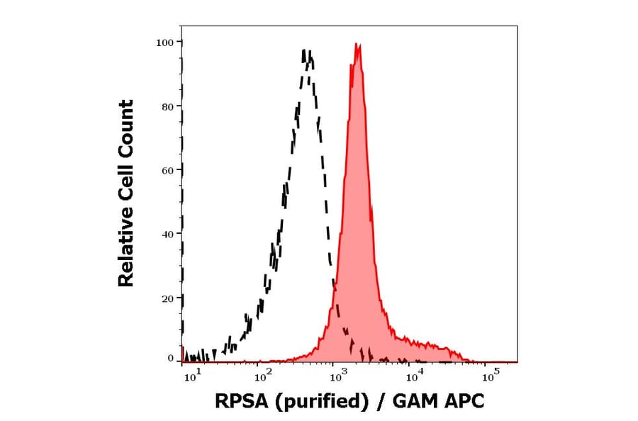 Flow Cytometry - Anti-67kDa Laminin Receptor Antibody [RP-01] (A121808)