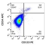 Flow Cytometry - Anti-CD133 Antibody [293C3] (PE) (A121853) - Antibodies.com