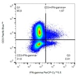 Flow Cytometry - Anti-Interferon gamma Antibody [4S.B3] (PerCP-Cyanine 5.5) (A121967) - Antibodies.com