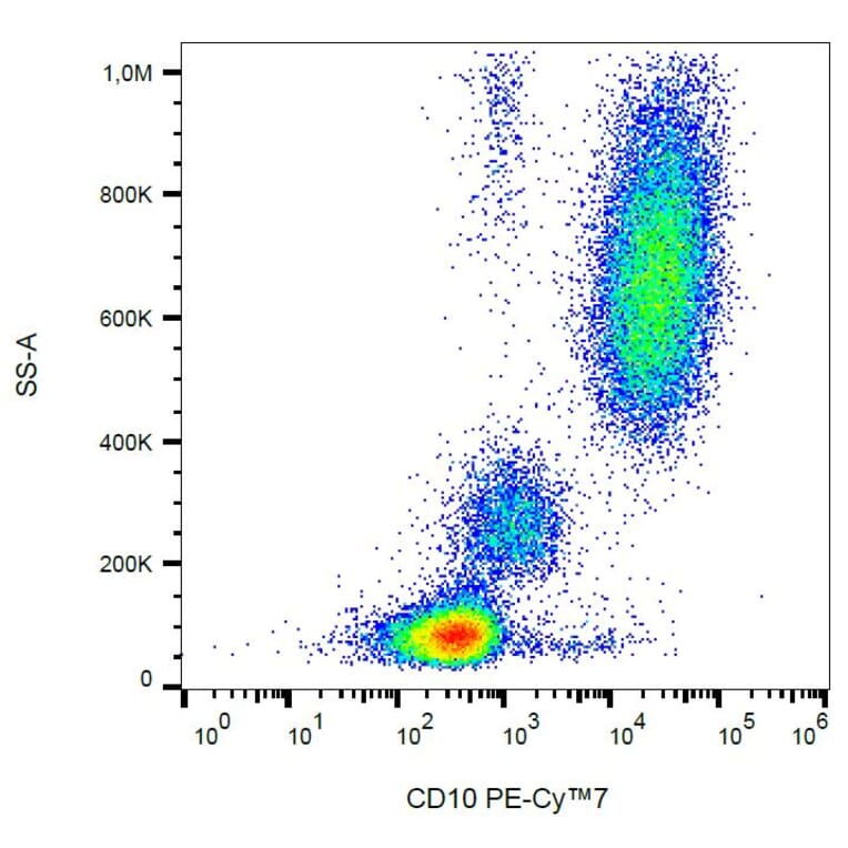 Flow Cytometry - Anti-CD10 Antibody [MEM-78] (PE-Cyanine 7) (A121972) - Antibodies.com