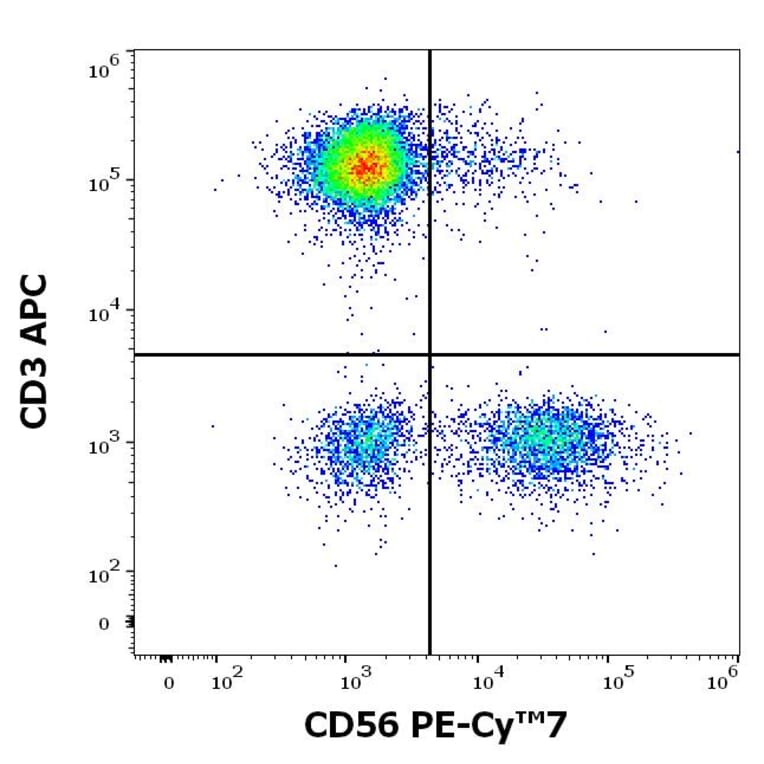 Flow Cytometry - Anti-NCAM1 Antibody [MEM-188] (PE-Cyanine 7) (A122019)