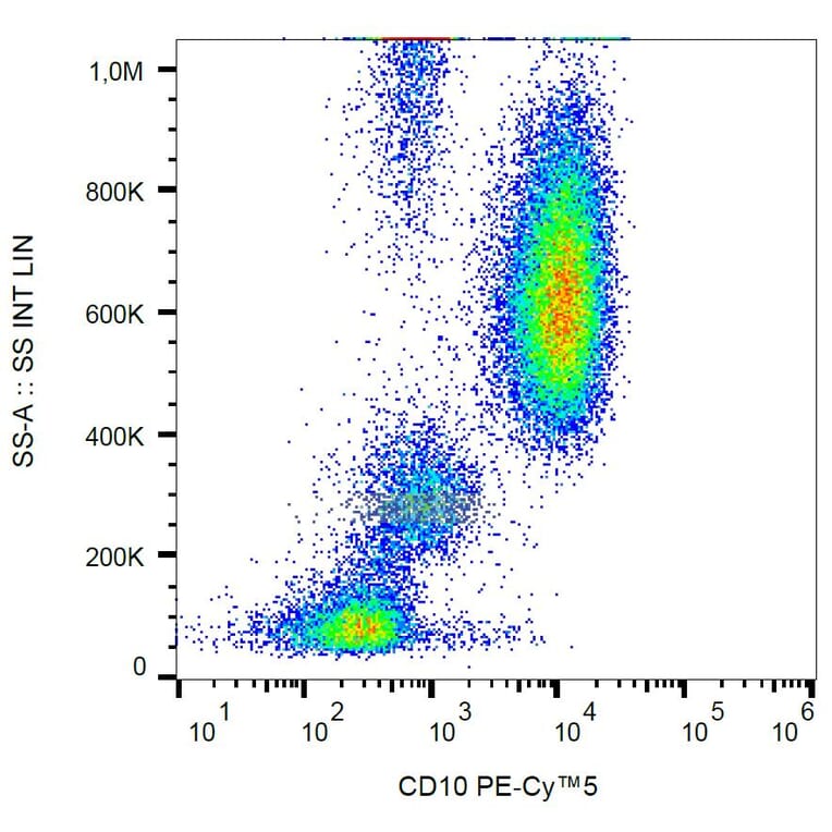 Flow Cytometry - Anti-CD10 Antibody [MEM-78] (PE-Cyanine 5) (A122039) - Antibodies.com