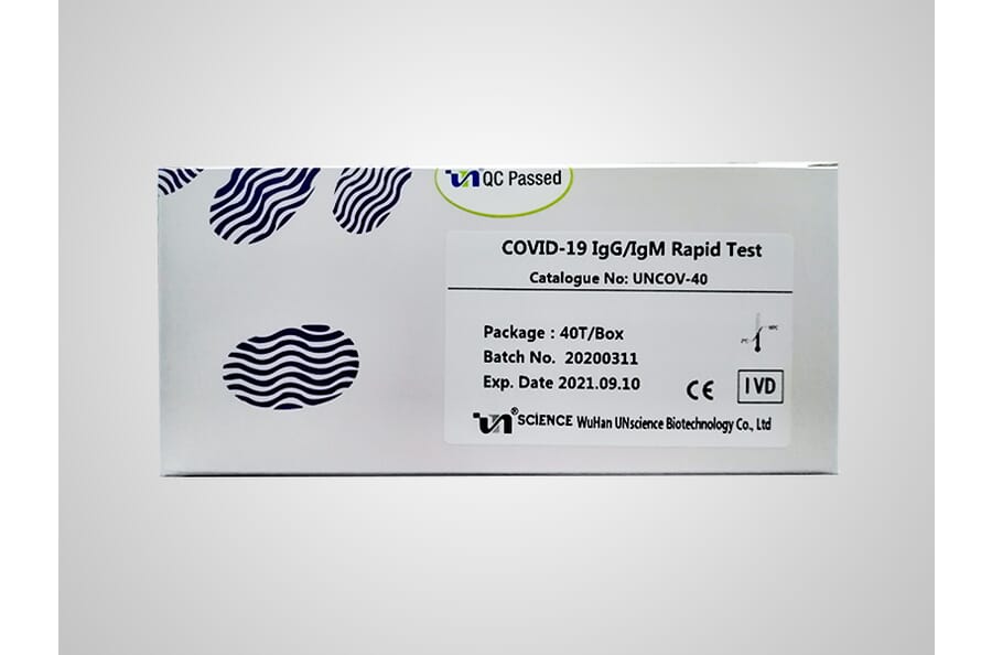 Kit Box - COVID-19 IgG + IgM Rapid Test Kit (Colloidal Gold) (UNCOV-40) - Antibodies.com