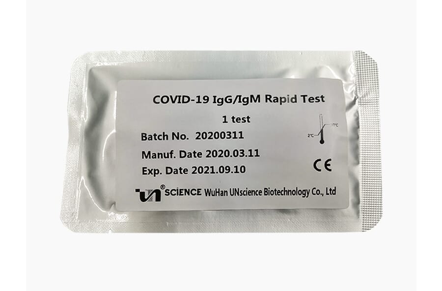 Test Kit - COVID-19 IgG + IgM Rapid Test Kit (Colloidal Gold) (UNCOV-40) - Antibodies.com