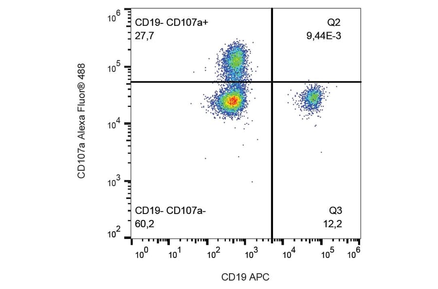 Flow Cytometry - Anti-CD107a Antibody [H4A3] (Alexa Fluor® 488) (A18745) - Antibodies.com