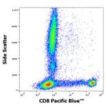 Flow Cytometry - Anti-CD8 Antibody [MEM-31] (Pacific Blue) (A121712) - Antibodies.com