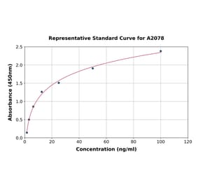 Standard Curve - Rat Carboxypeptidase B2 ELISA Kit (A2078) - Antibodies.com