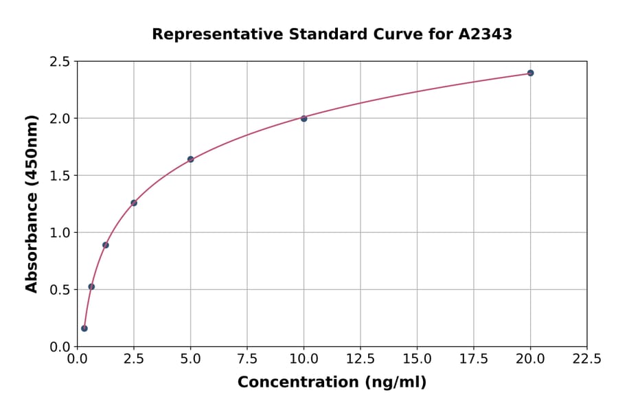 Standard Curve - Human Ornithine Decarboxylase/ODC ELISA Kit (A2343) - Antibodies.com
